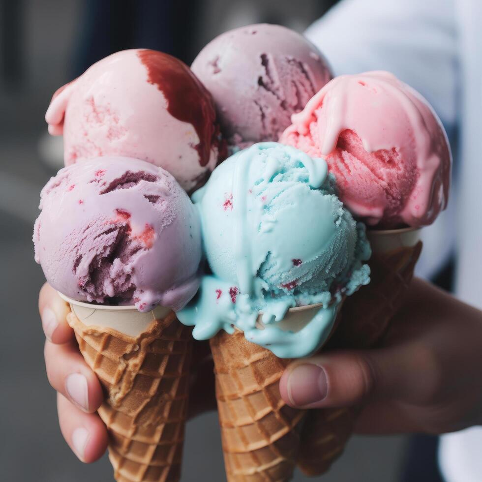 Sweet ice cream. Illustration photo