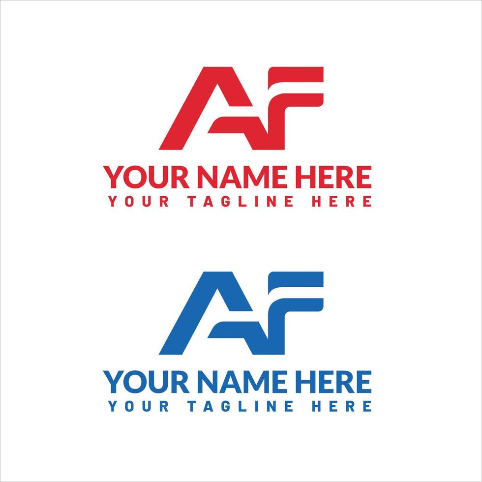 AF letter logo or af text logo and af word logo design. 23130551 Vector ...