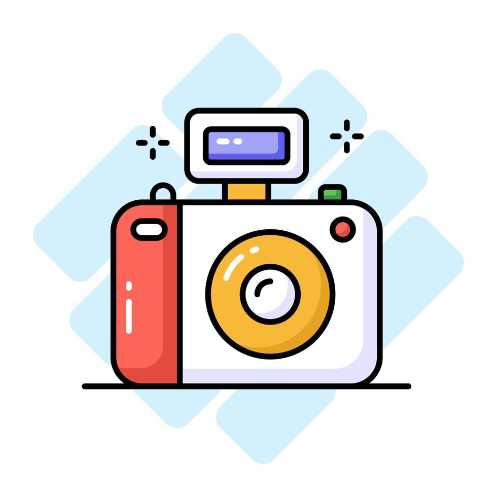 Camera vector design in modern and trendy style, photography device icon