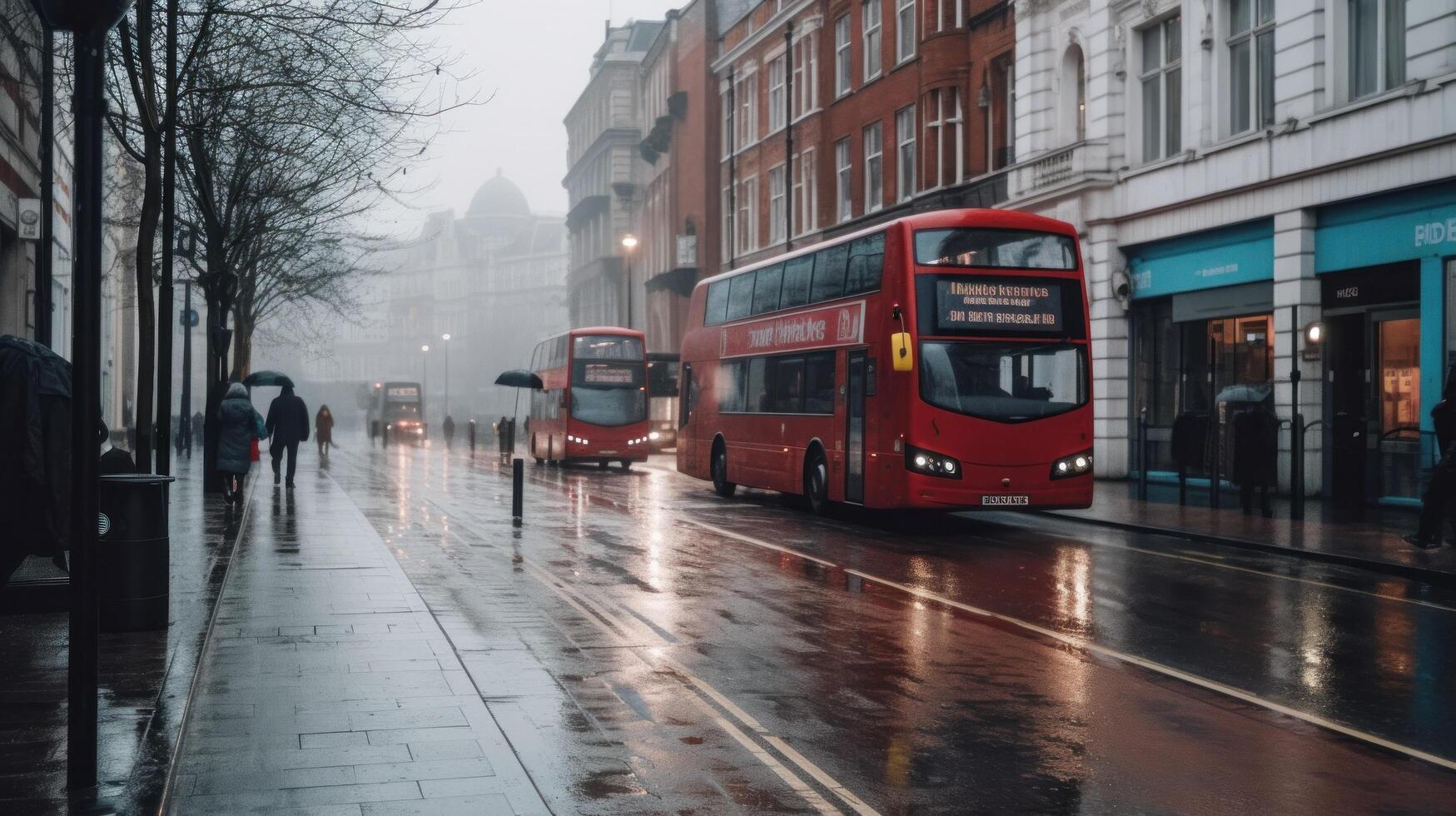 London street background. Illustration photo