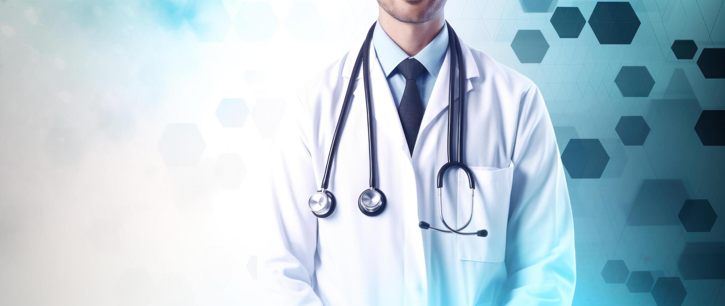 Medical background with doctor. Illustration photo