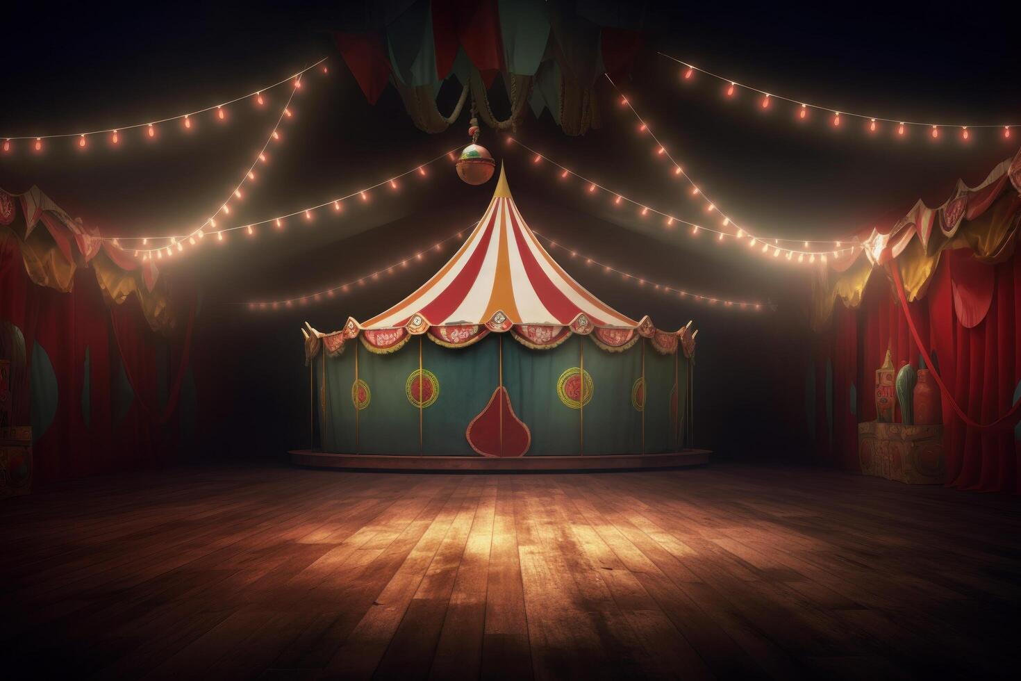 Circus background. Illustration photo