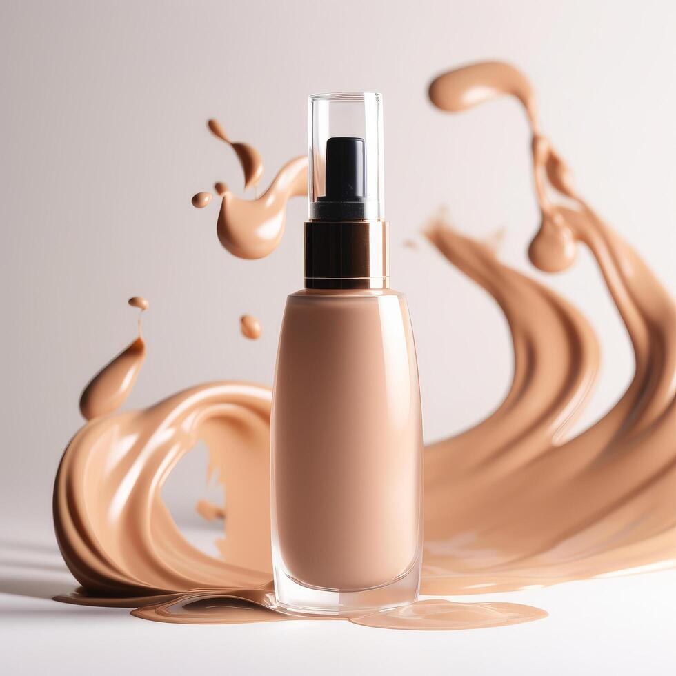 Cosmetic skincare cream bottle. Illustration photo