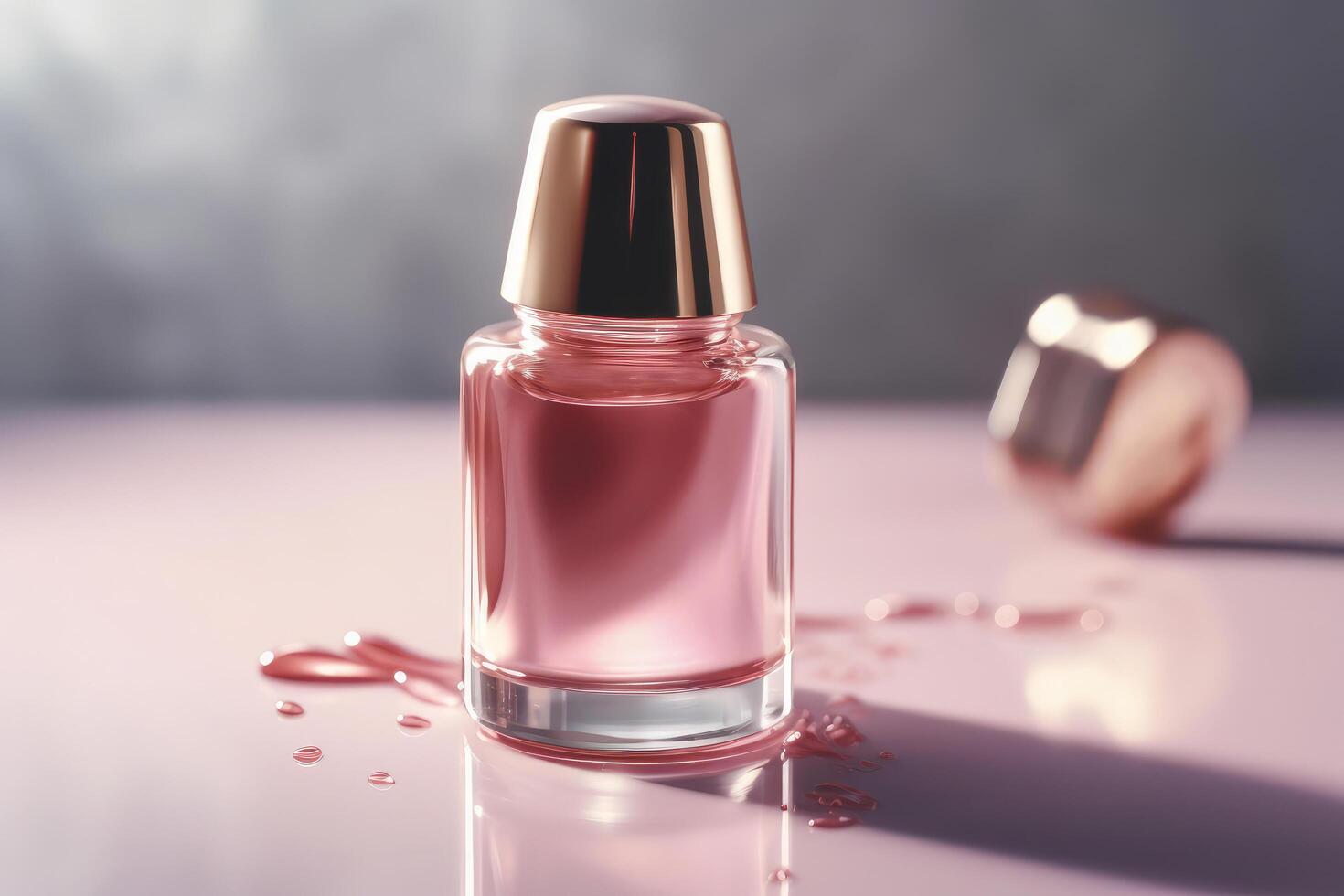 Nail polish bottle. Illustration photo