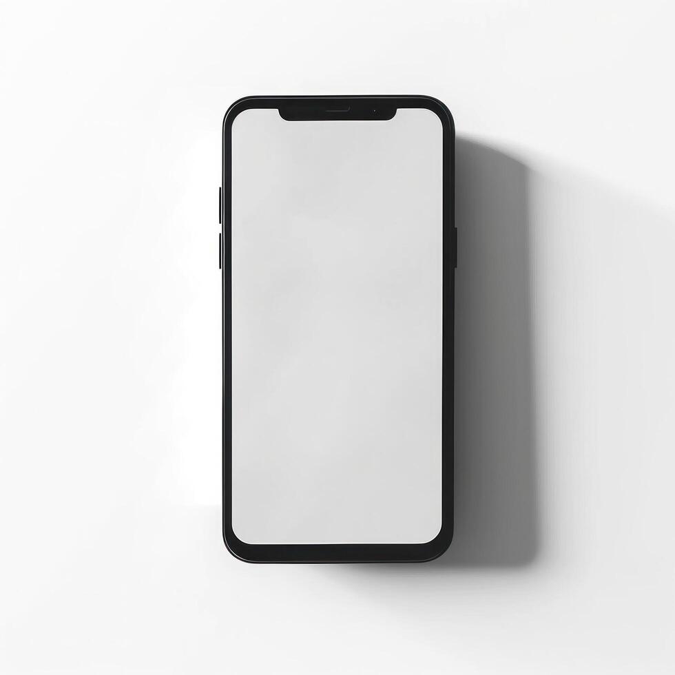 Mobile phone mockup. Illustration photo