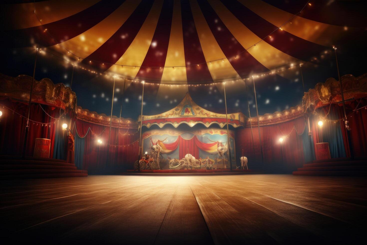 Circus background. Illustration photo