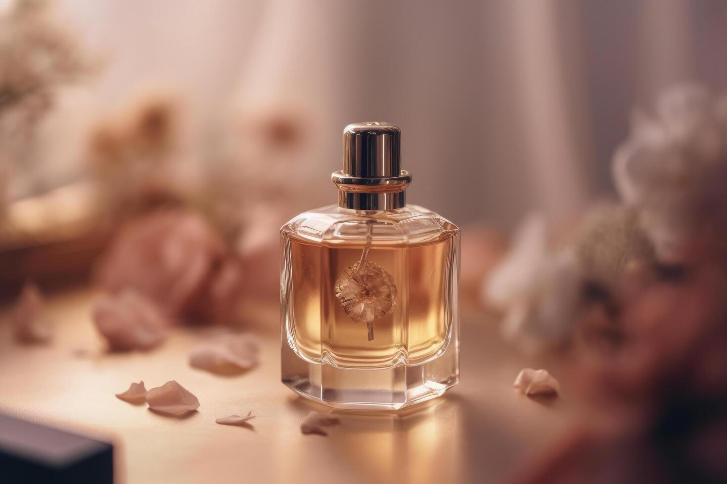 Perfume bottle. Illustration photo