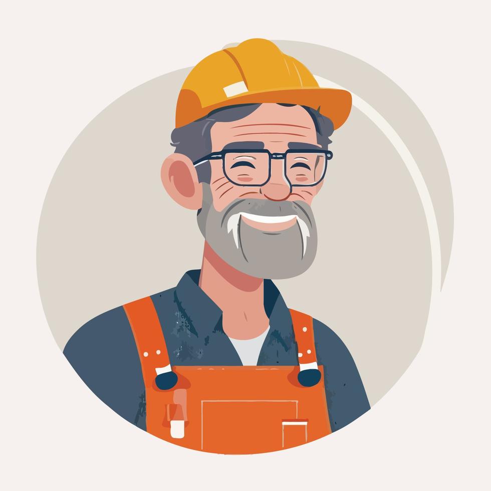 vector trabajando hombre sonriente dibujos animados labor