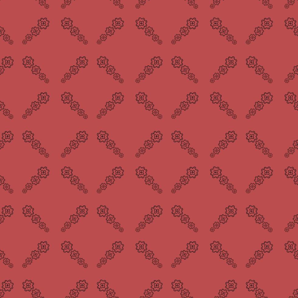 Seamless abstract floral pattern vector