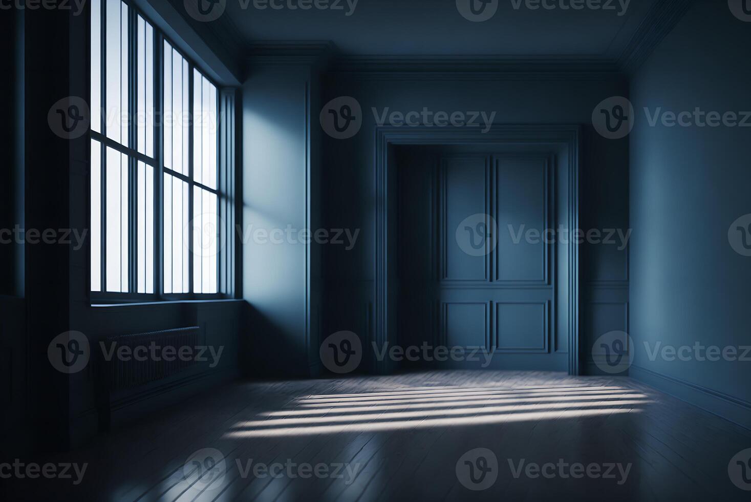 empty interior room 3d illustration, photo