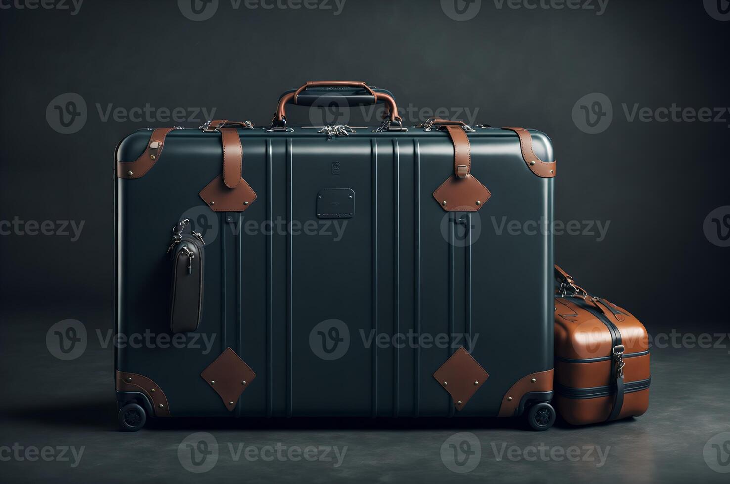 fashionable suitcase background, luggage illustration, photo