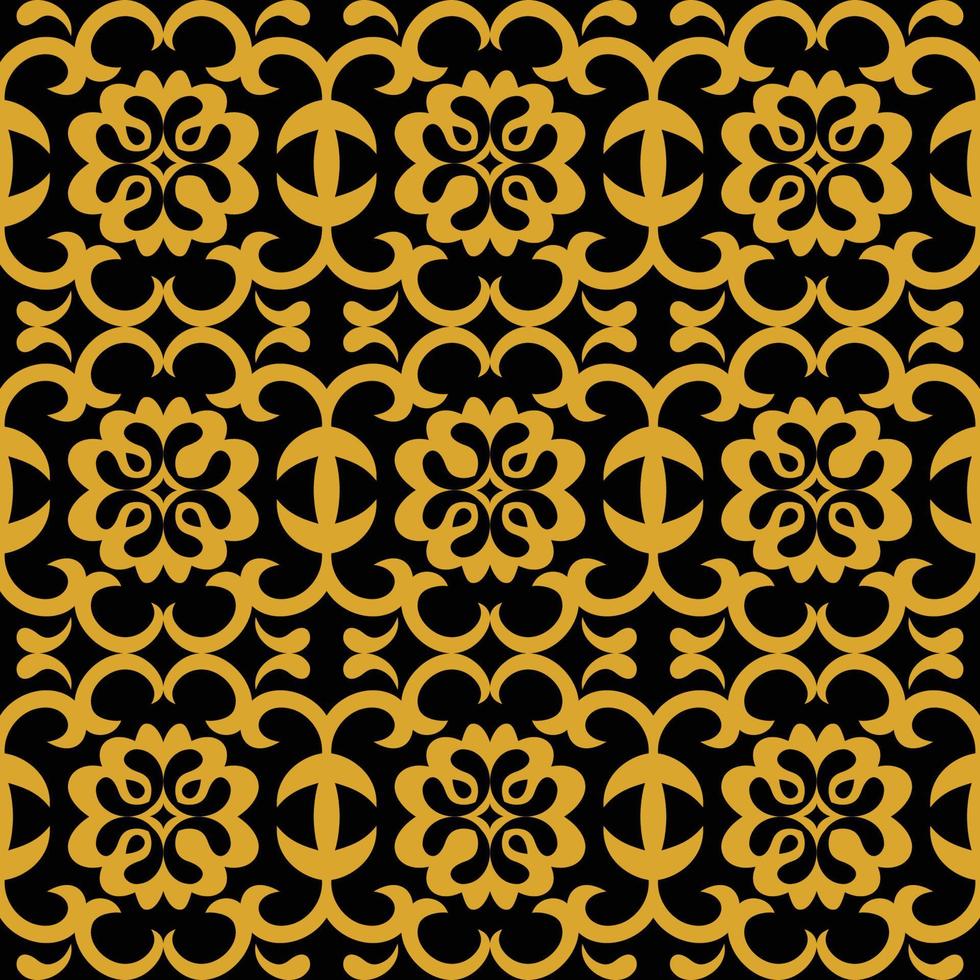 Native Seamless American vector gold pattern. Geometric shapes in a circle