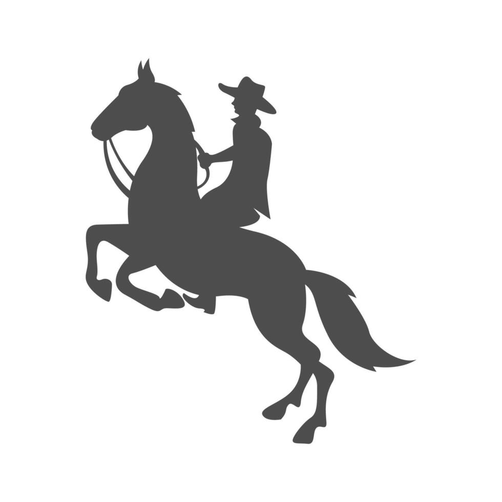 Cowboy logo icon design vector