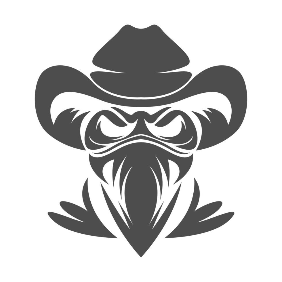 Cowboy logo icon design vector