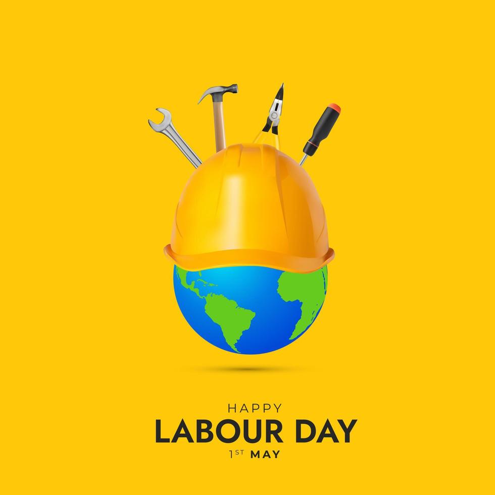 labour day social media posts vector