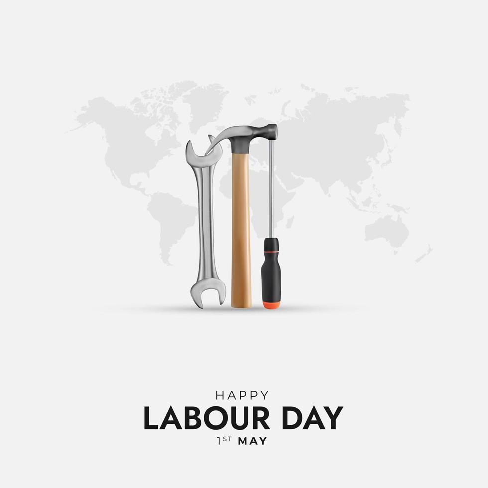 labour day social media posts vector