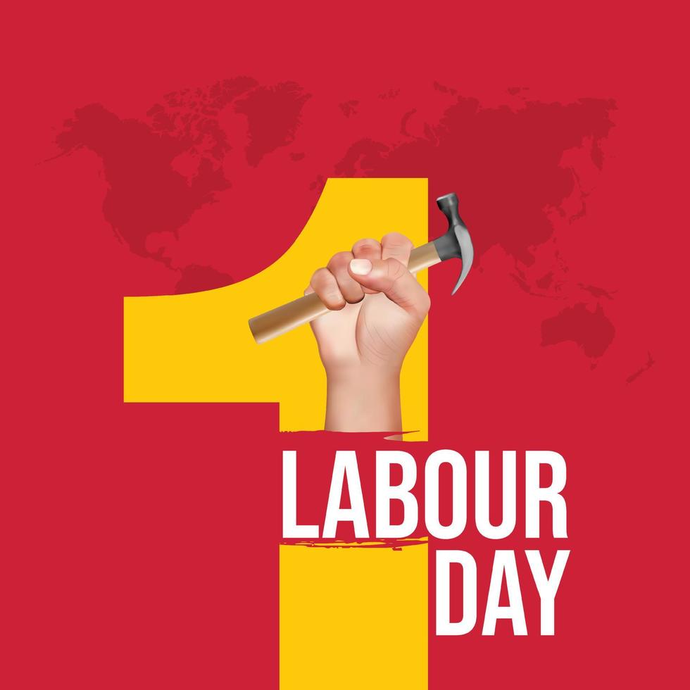 labour day social media posts vector