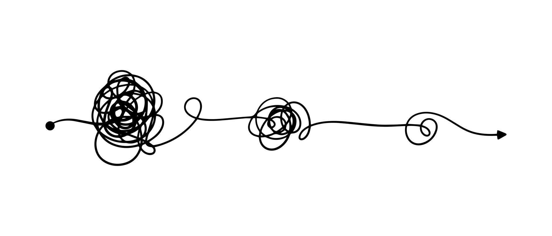 hand drawn of tangle scrawl sketch. Abstract scribble, Vector illustration.