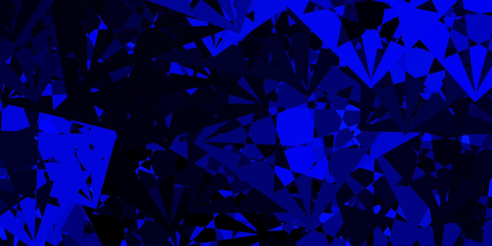 Light BLUE vector backdrop with triangles, lines.