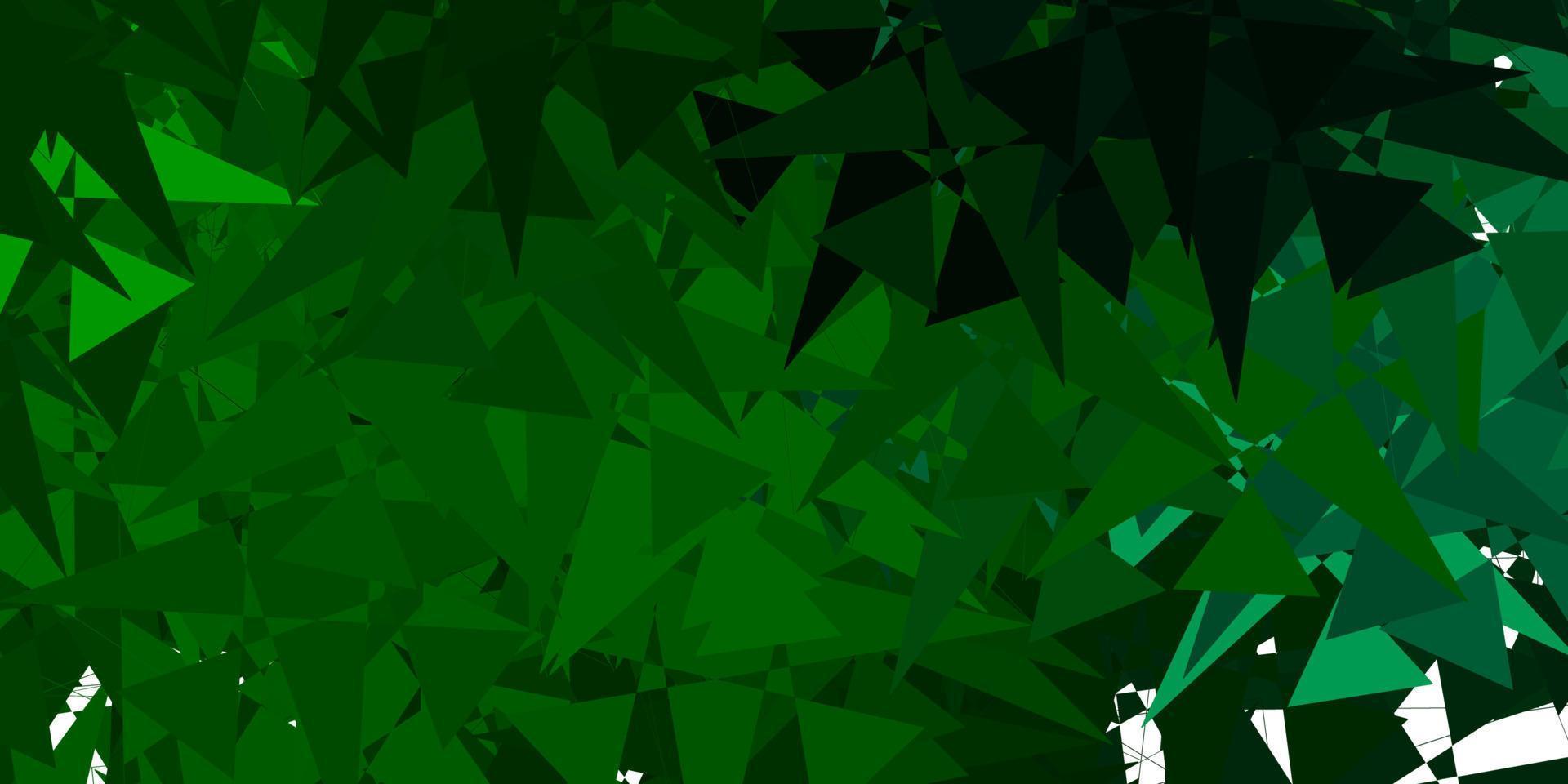 Dark Green vector template with abstract forms.