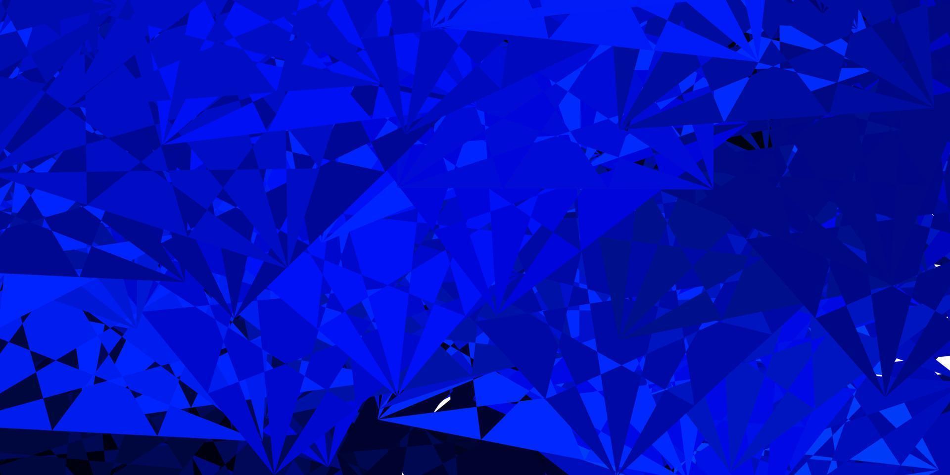 Dark BLUE vector pattern with abstract shapes.
