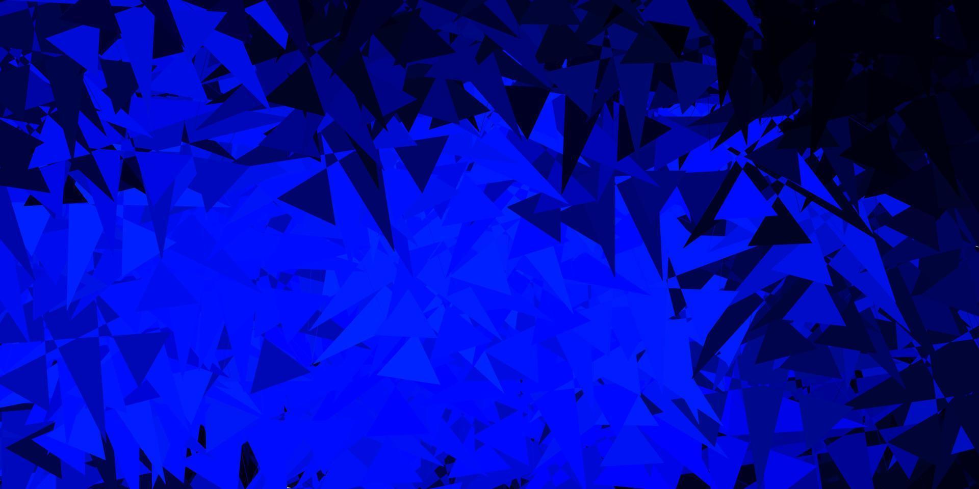 patrón de vector azul oscuro con formas abstractas.