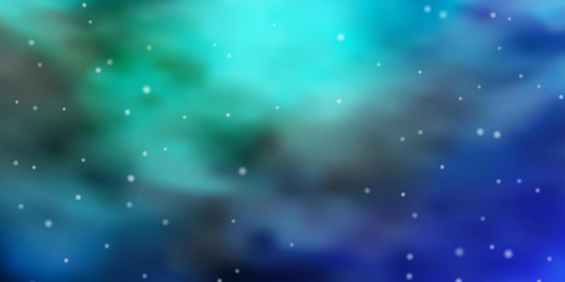 Fondo de vector azul claro con estrellas de colores.