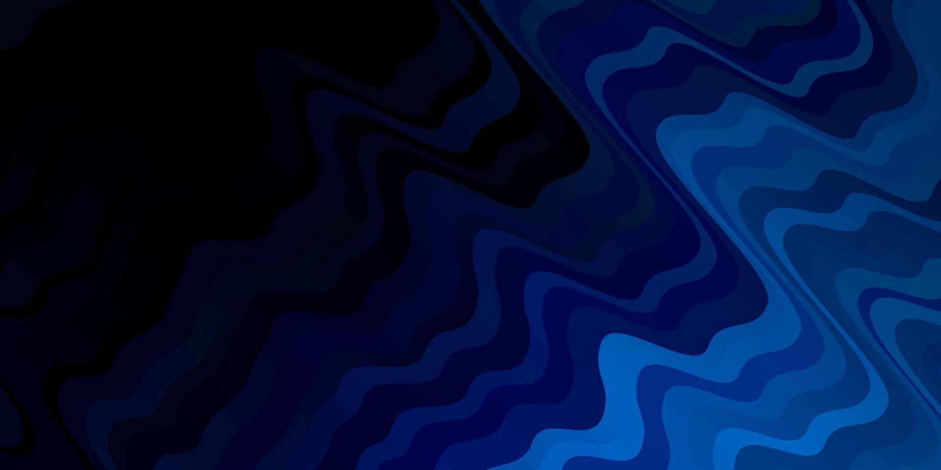 Light BLUE vector background with curves.