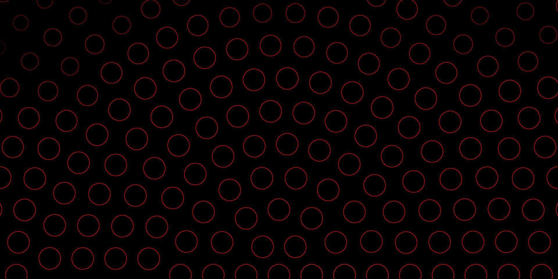 Dark Red, Yellow vector template with circles.