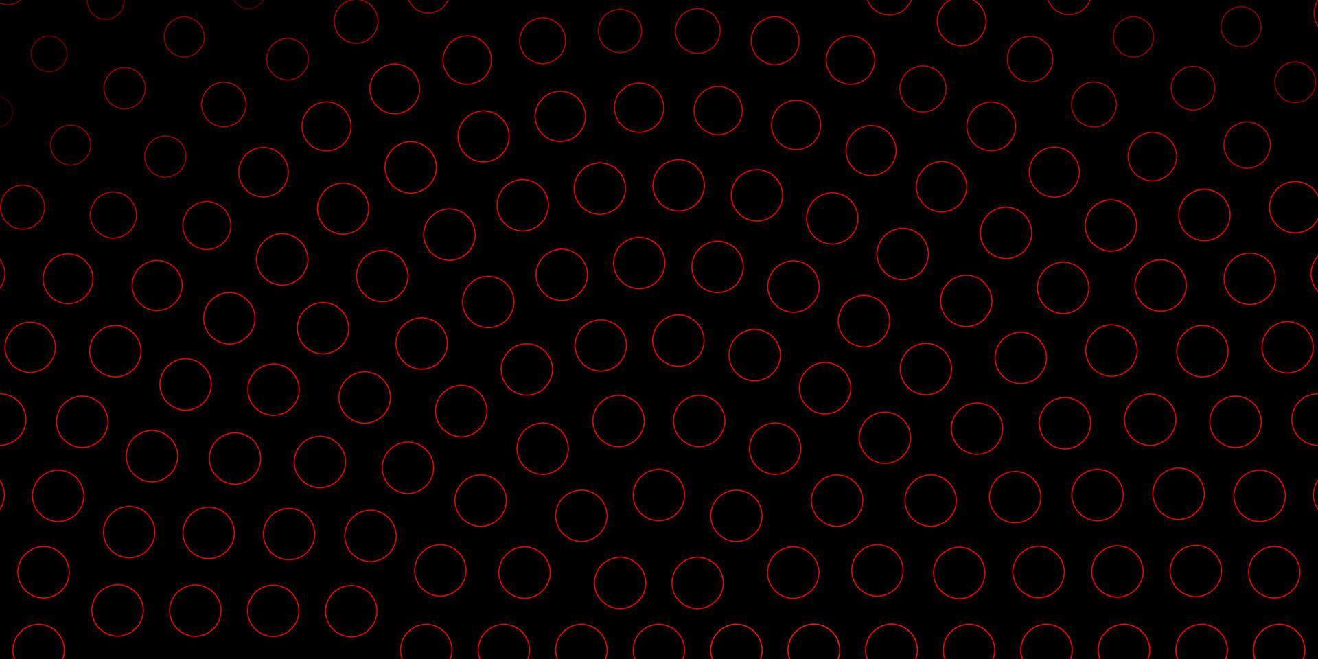 Dark Red, Yellow vector template with circles.