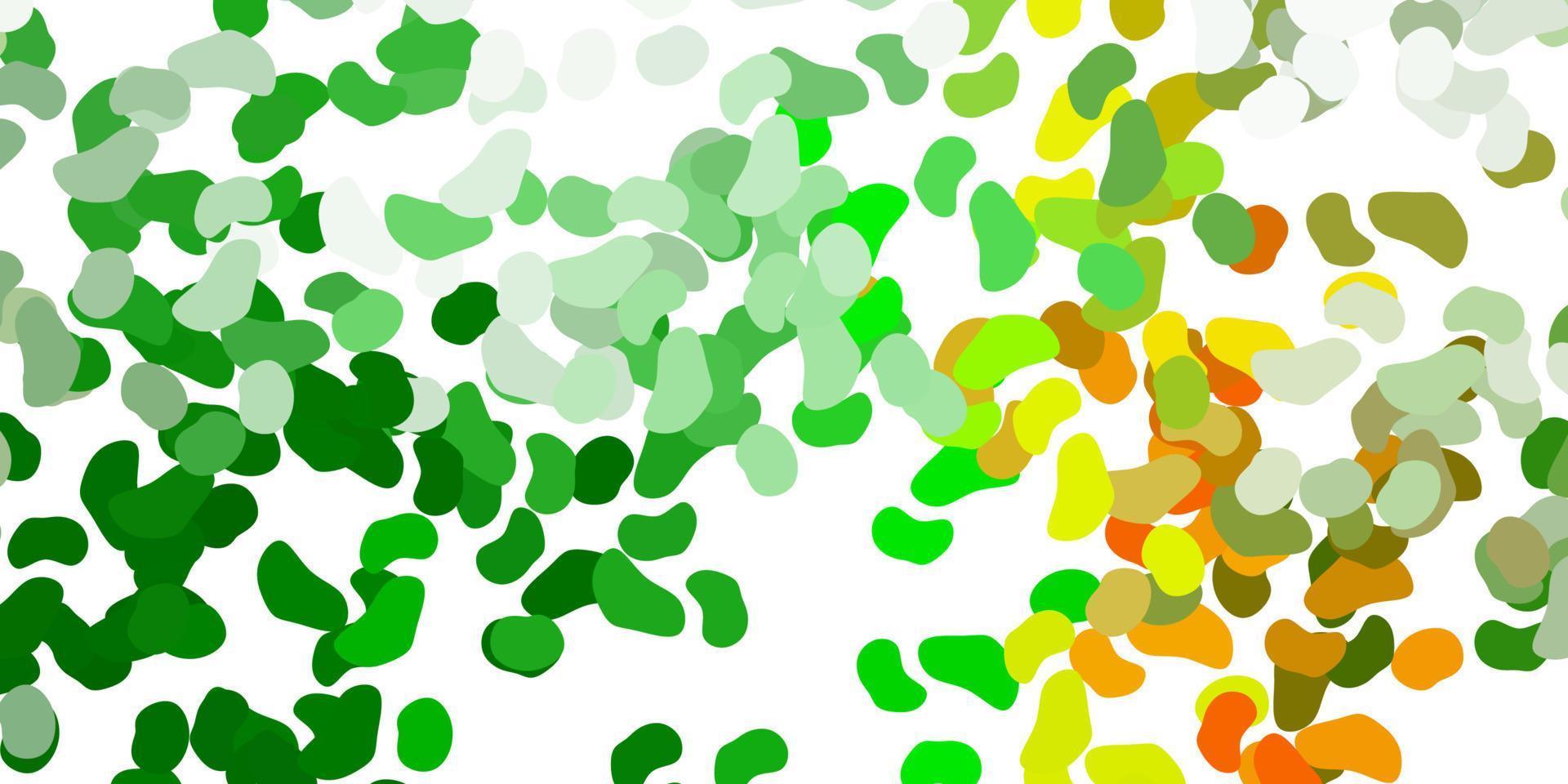 Light green, red vector texture with memphis shapes.