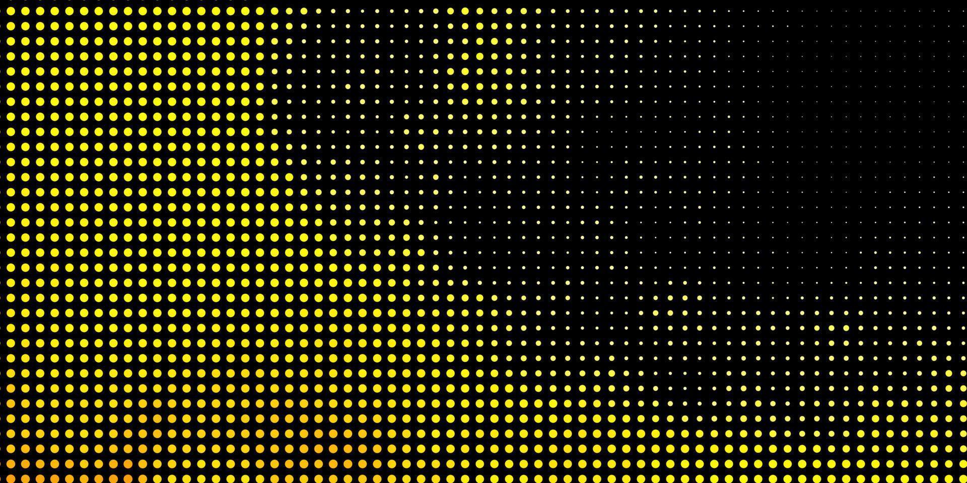 textura de vector rojo, amarillo claro con círculos.