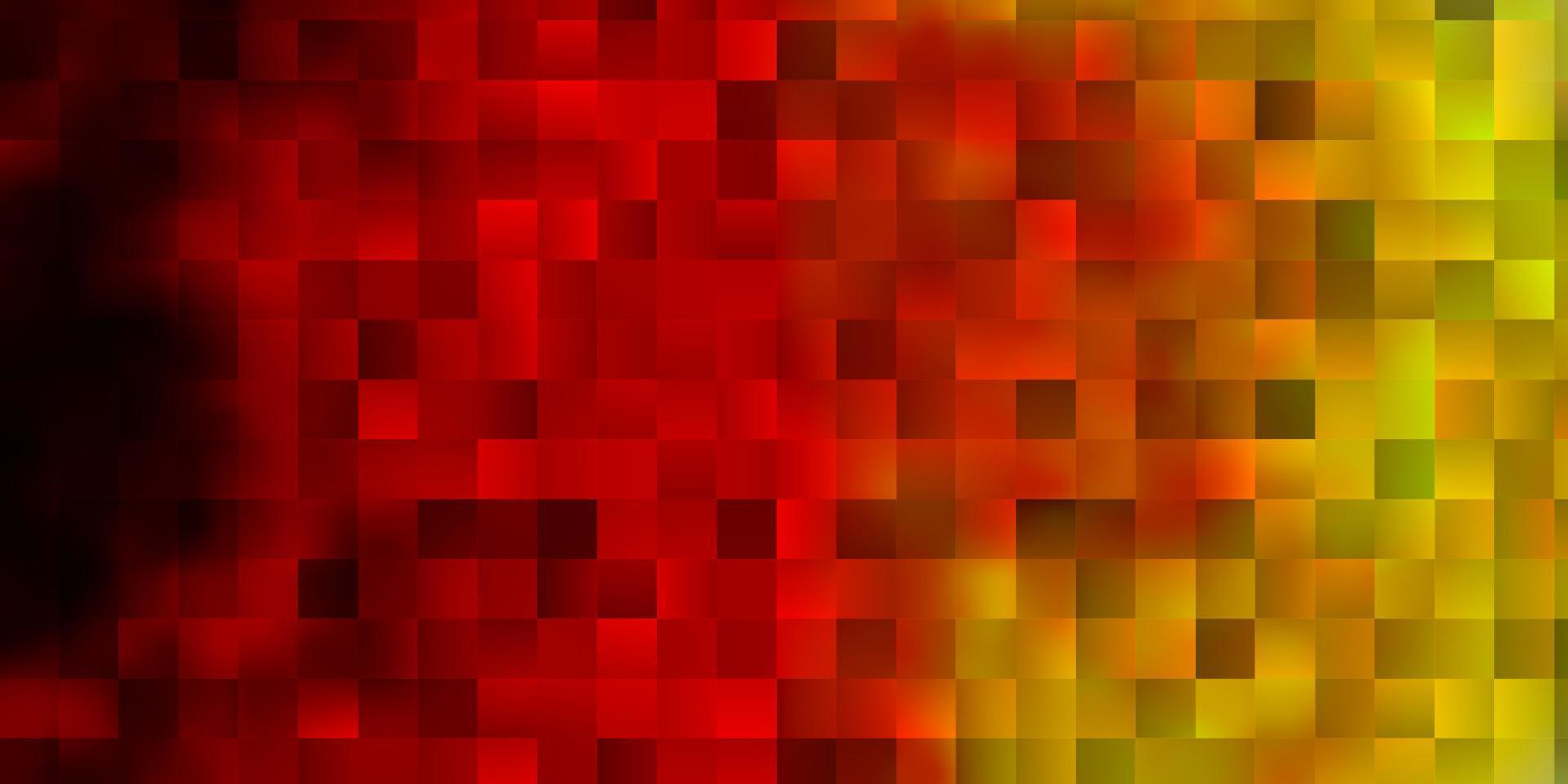 Light Red, Yellow vector backdrop with rectangles.