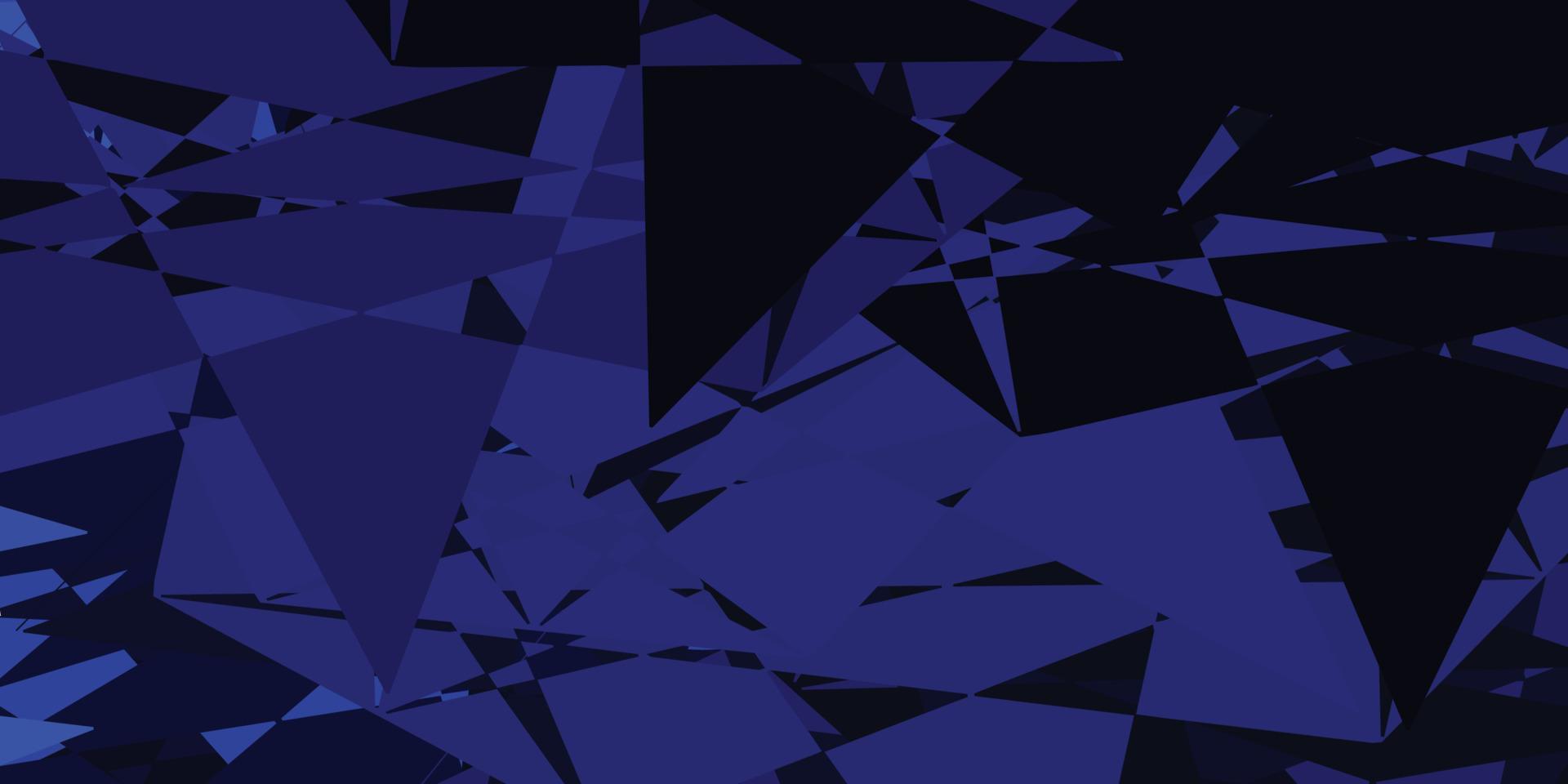 Dark BLUE vector backdrop with triangles, lines.