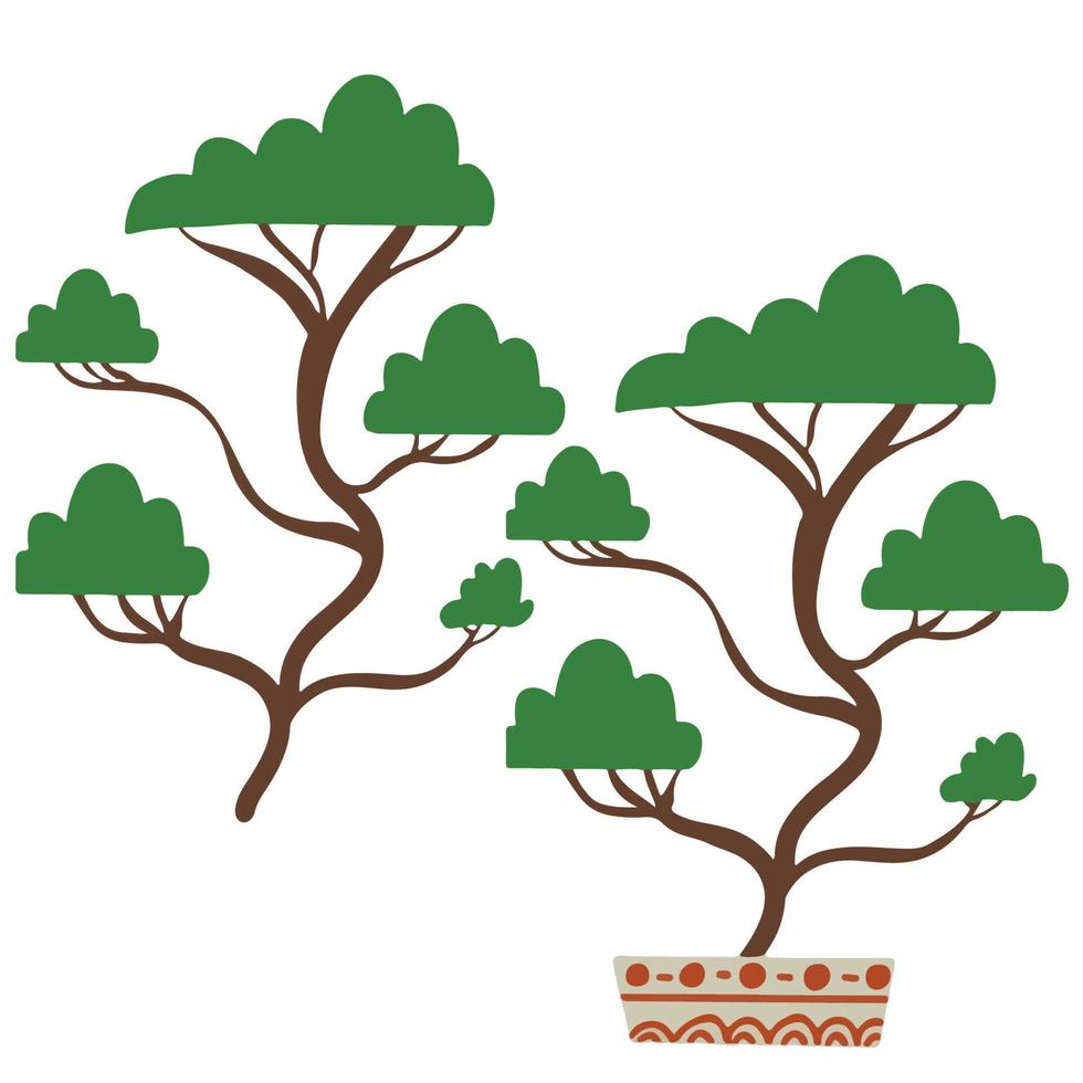 Bonsai tree ,good for graphic design resource, pamflets, posters, banners, and more. vector
