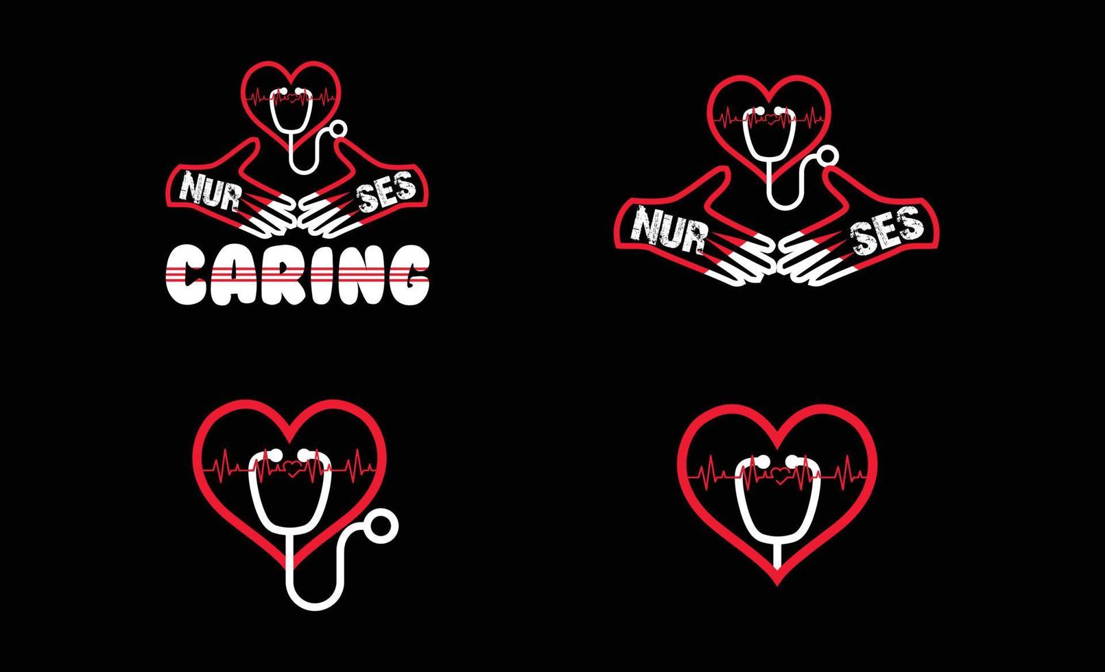 Nurse Typography design vector