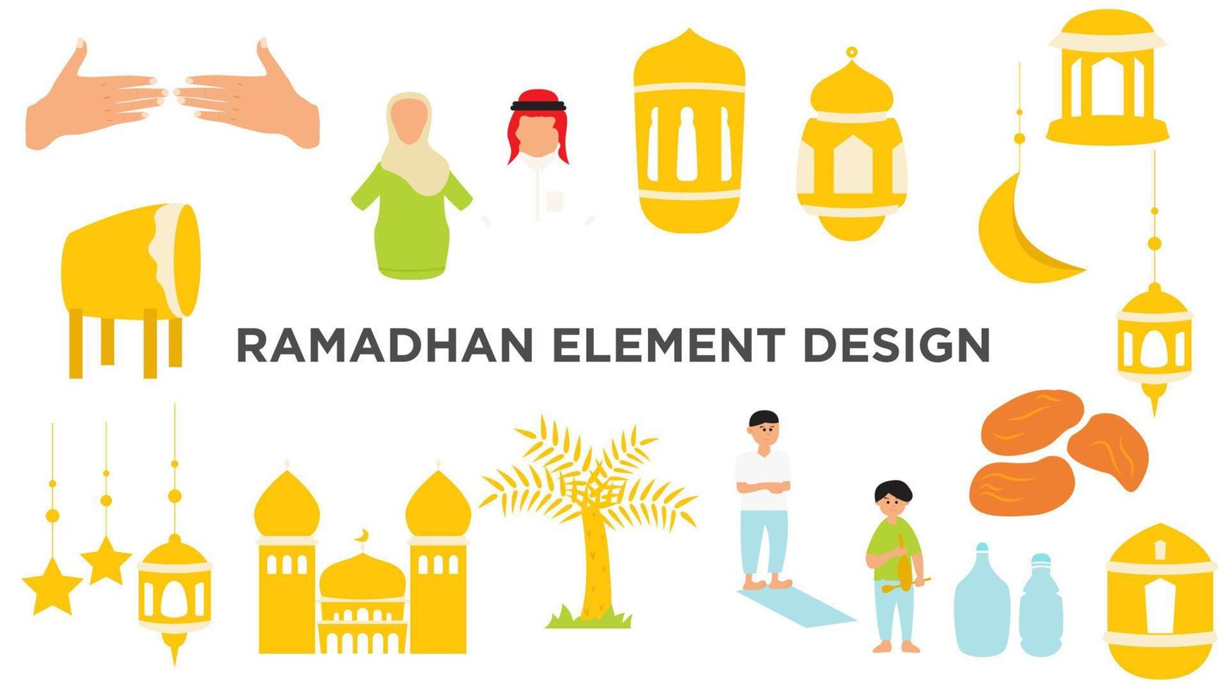 Ramadhan Element Design vector