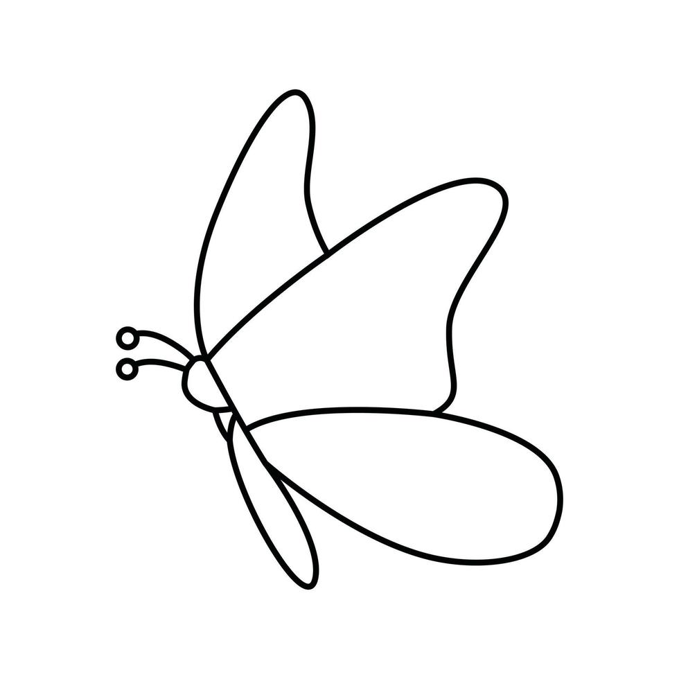 mariposa icono vector. polilla ilustración signo. insecto símbolo o logo. vector