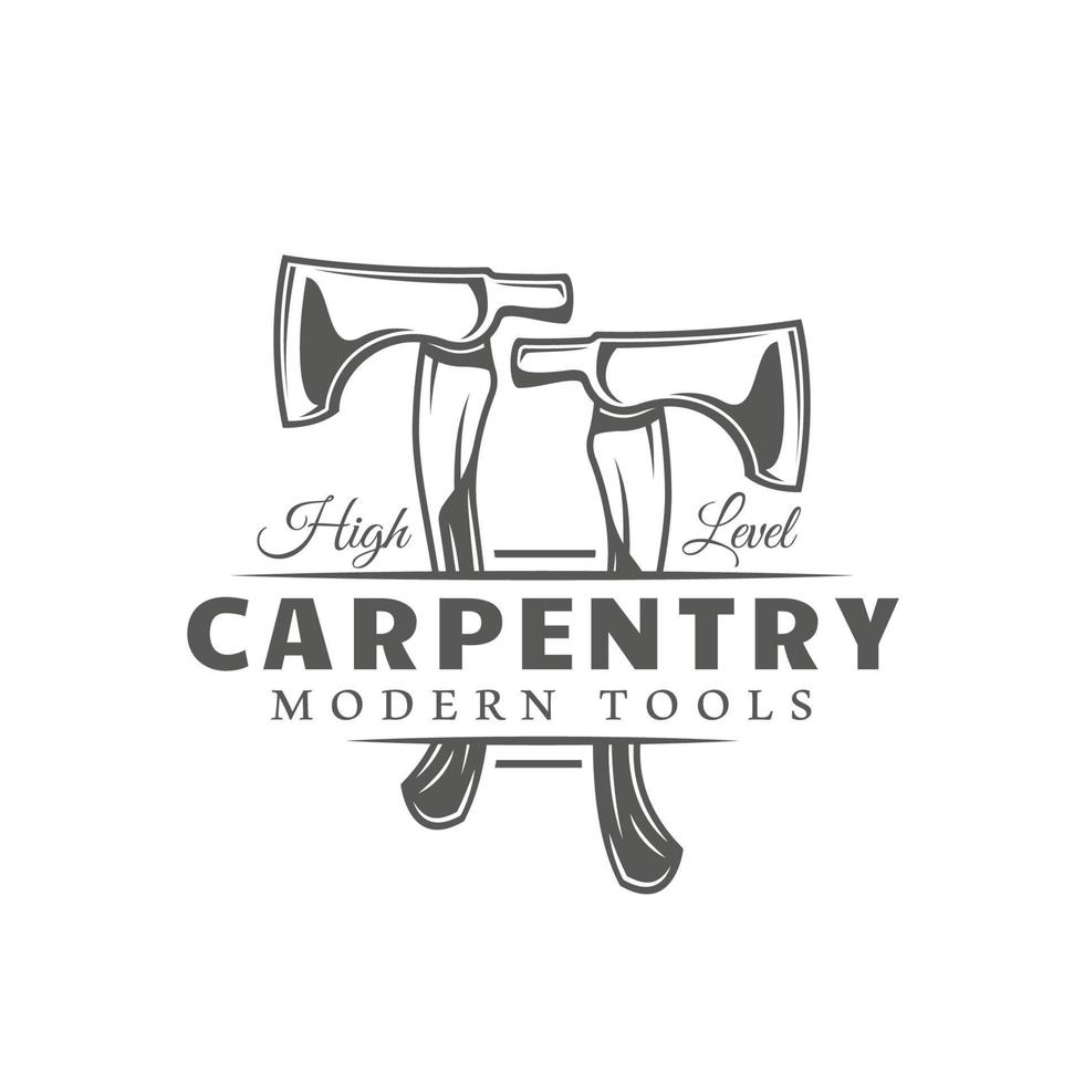 Axes  carpentry label vector