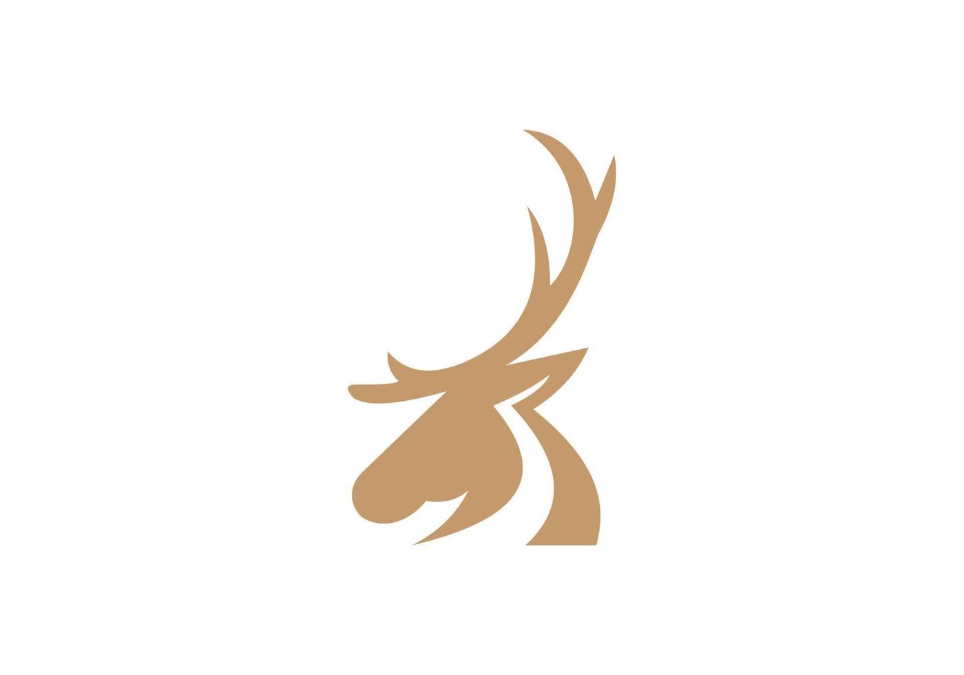 this is a deer icon design vector