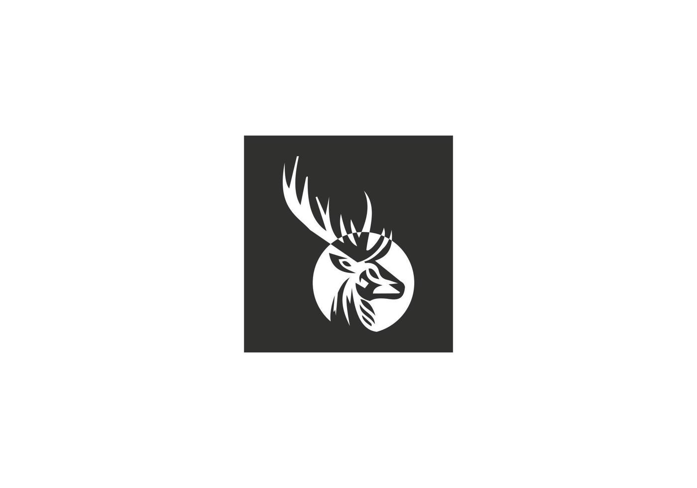 this is a deer icon design vector