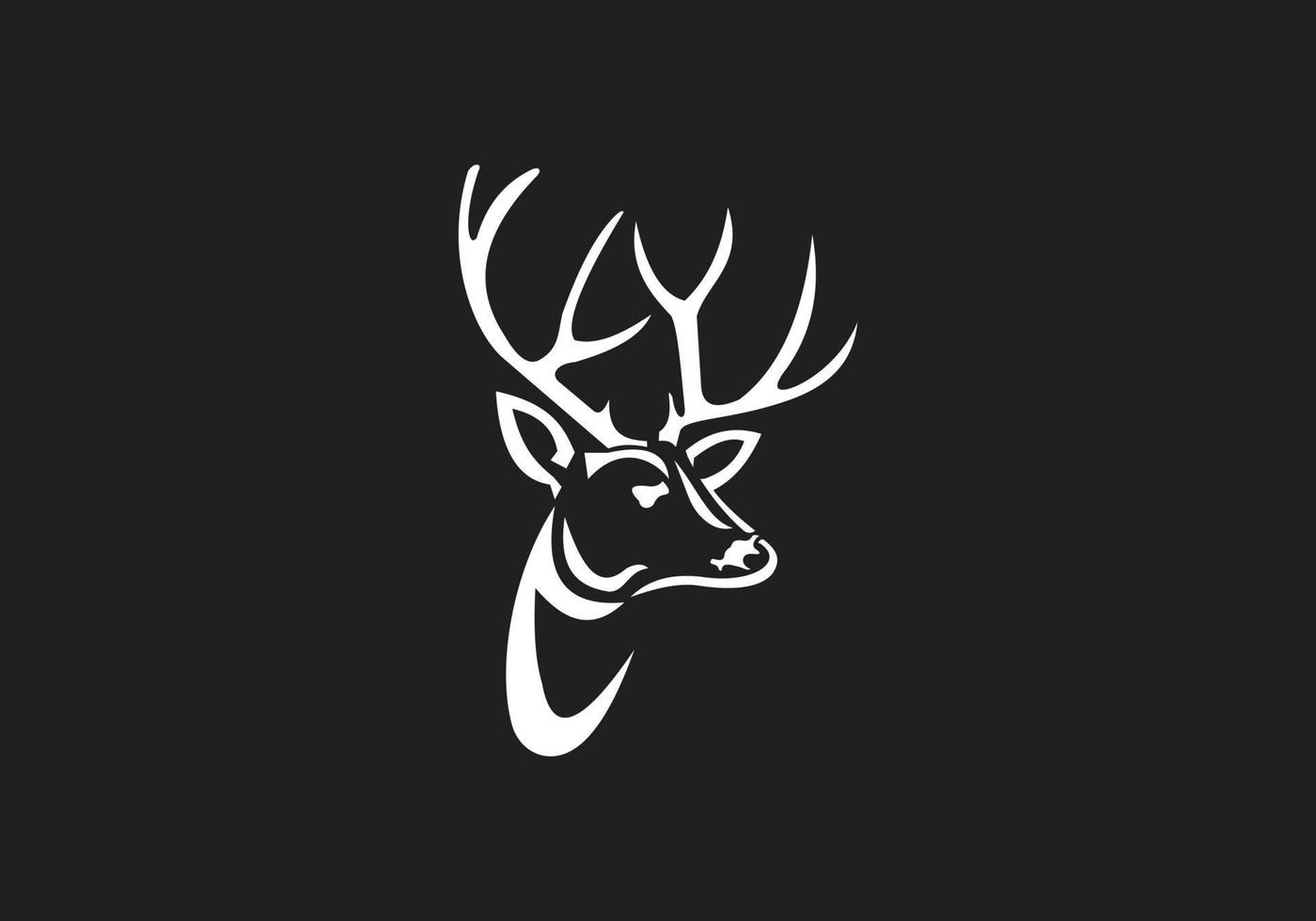 this is a deer icon design vector