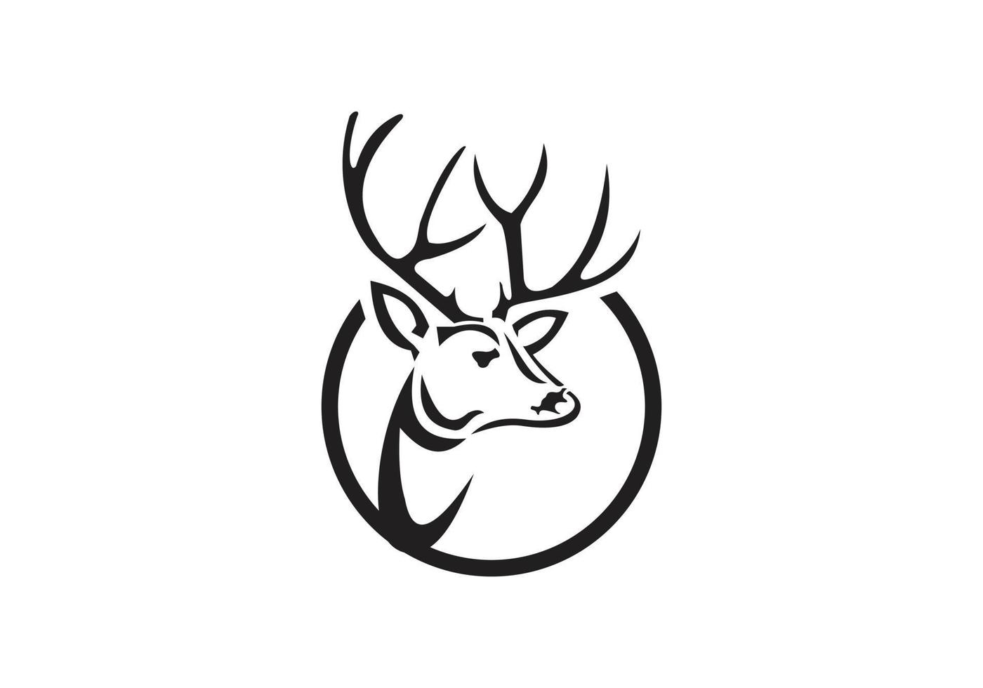 this is a deer icon design vector