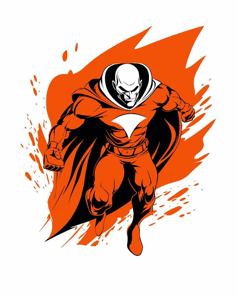 Superhero in Red vector