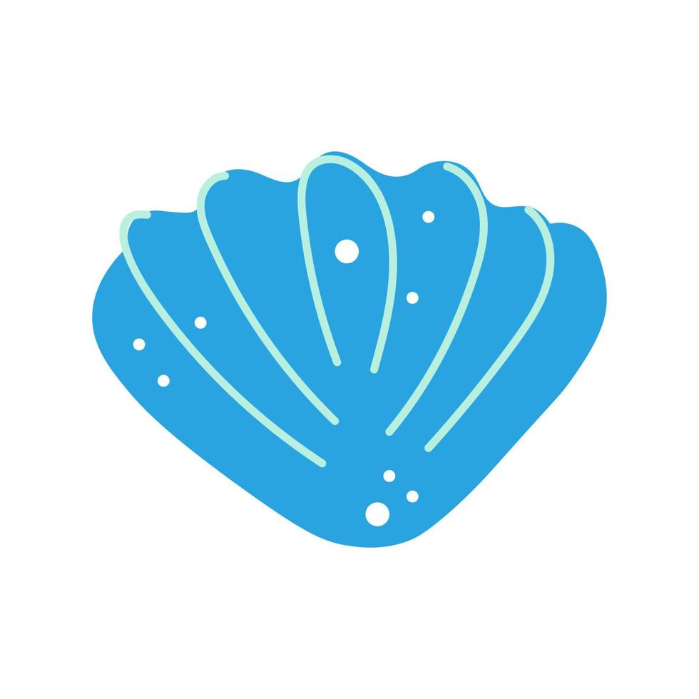 Sea shell beach icon. Vector illustration. Life in the ocean
