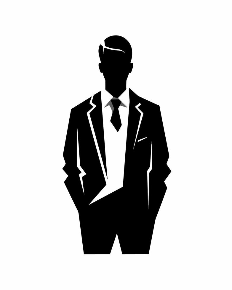 Business man with tie vector