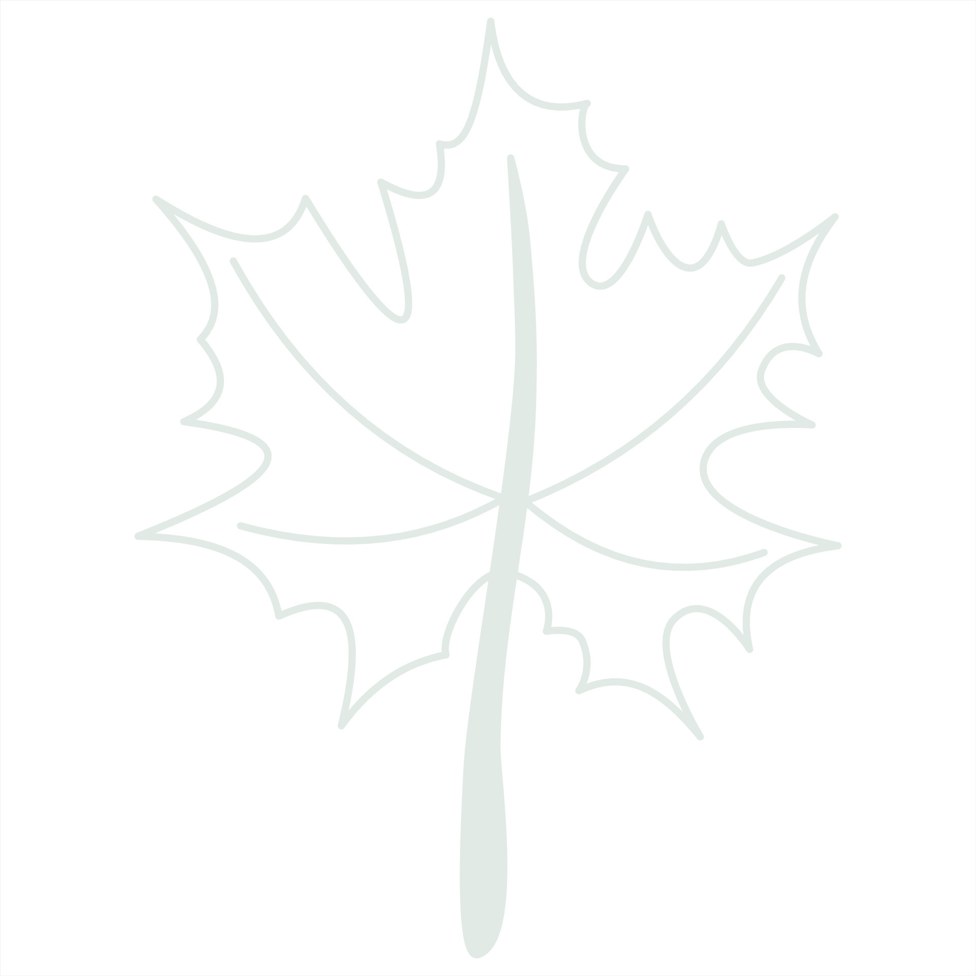 Line art leaf 23133722 Vector Art at Vecteezy