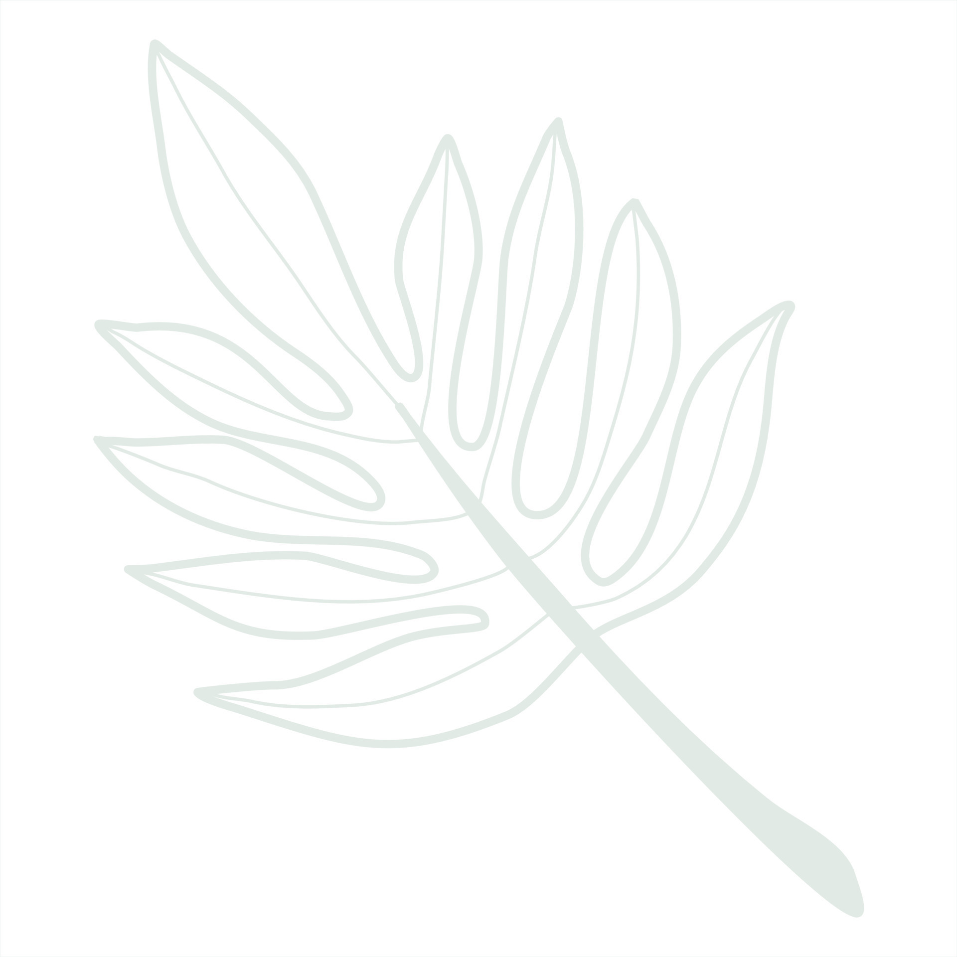 Line art leaf 23133723 Vector Art at Vecteezy