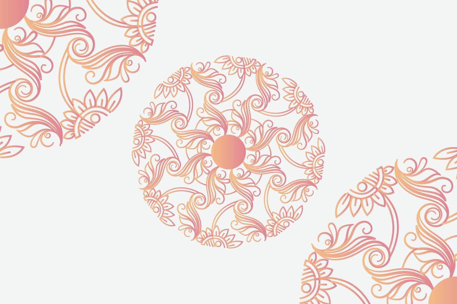 Abstract mandala floral decorative background design vector file. Luxury mandala colorful design.