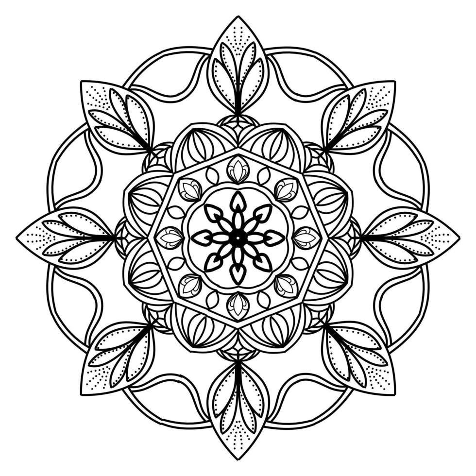 mandala circle pattern vintage decorative pattern indian skin painting tattoo oriental art vector